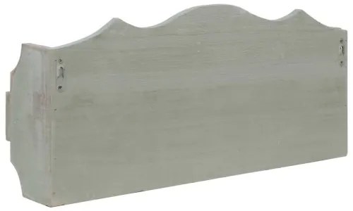vidaXL Nástenný vešiak zelený 50x10x23 cm drevený-