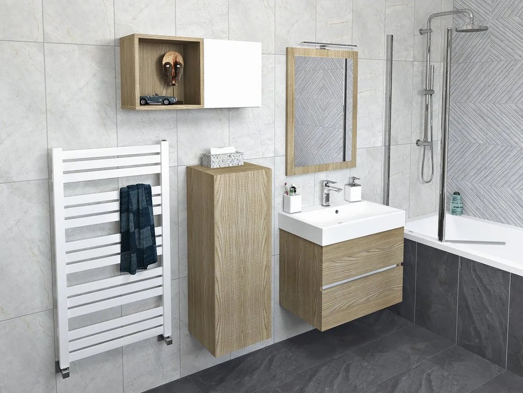 Sapho Sapho, ESPACE skrinka 35x172x32cm, 2x dvierka, ľavá/pravá, dub cuneo, ESC230-2525