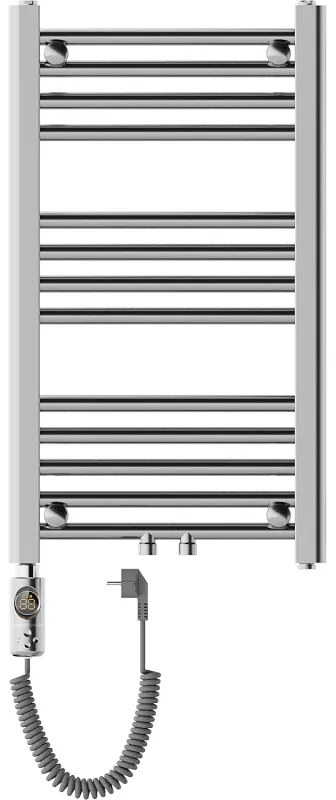 Mexen Mars, elektrické vykurovacie teleso 700x400 mm + vykurovacia tyč 300 W, chrómová, W110-0700-400-2300-01