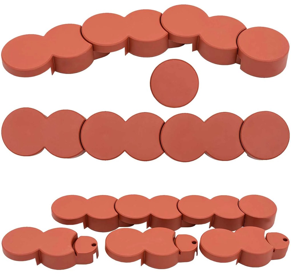 Bluegarden Bluegarden, palisáda z PVC na okraj trávnika 200 cm 12ks HD 7095, terracotta, OGR-68409