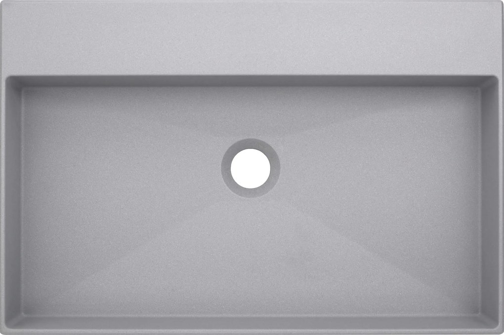 Deante Correo, granitové umývadlo na dosku 600x400x100 mm, šedá metalíza, CQR_SU6S