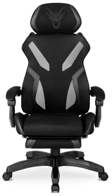 JAKS Herná stolička čierna látka Maximo