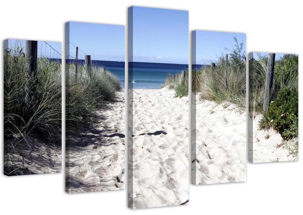 Gario Obraz na plátne Cesta cez duny - 5 dielny Rozmery: 100 x 70 cm