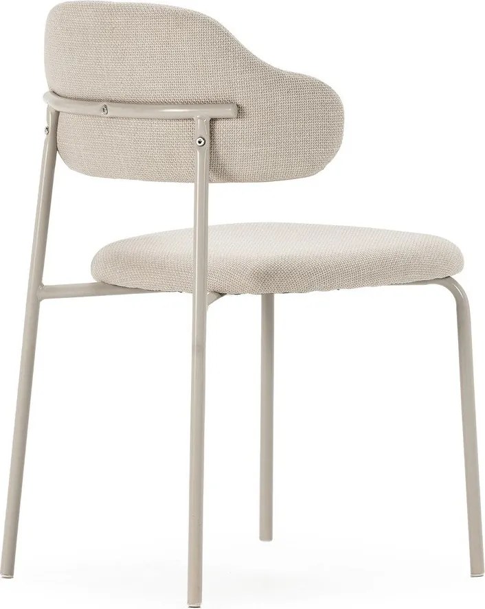 Krémové jedálenské stoličky v súprave 4 ks Adriel – Marckeric