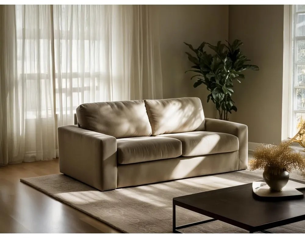 Tmavosivá menčestrová rozkladacia pohovka 195 cm Nona – Makamii