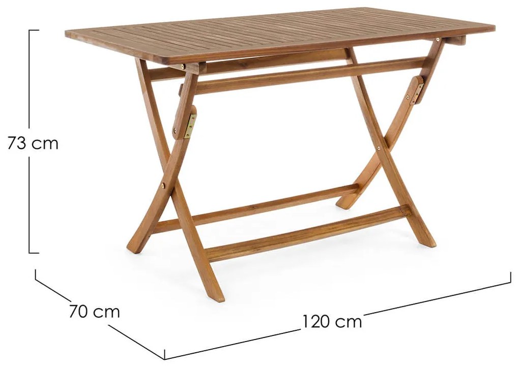 Zahradný stôl noemi 70 x 120 cm MUZZA