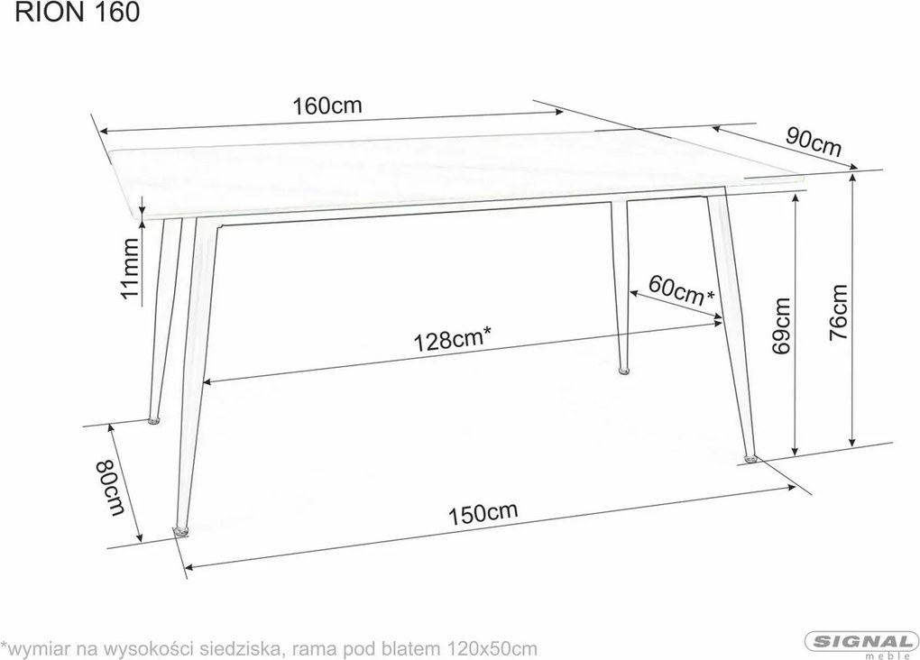 SI Stôl Rion 160