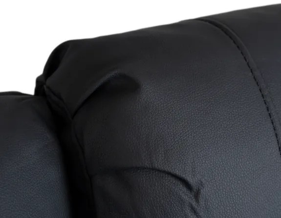 Masážne kreslo AMADEO čierne, ekokoža