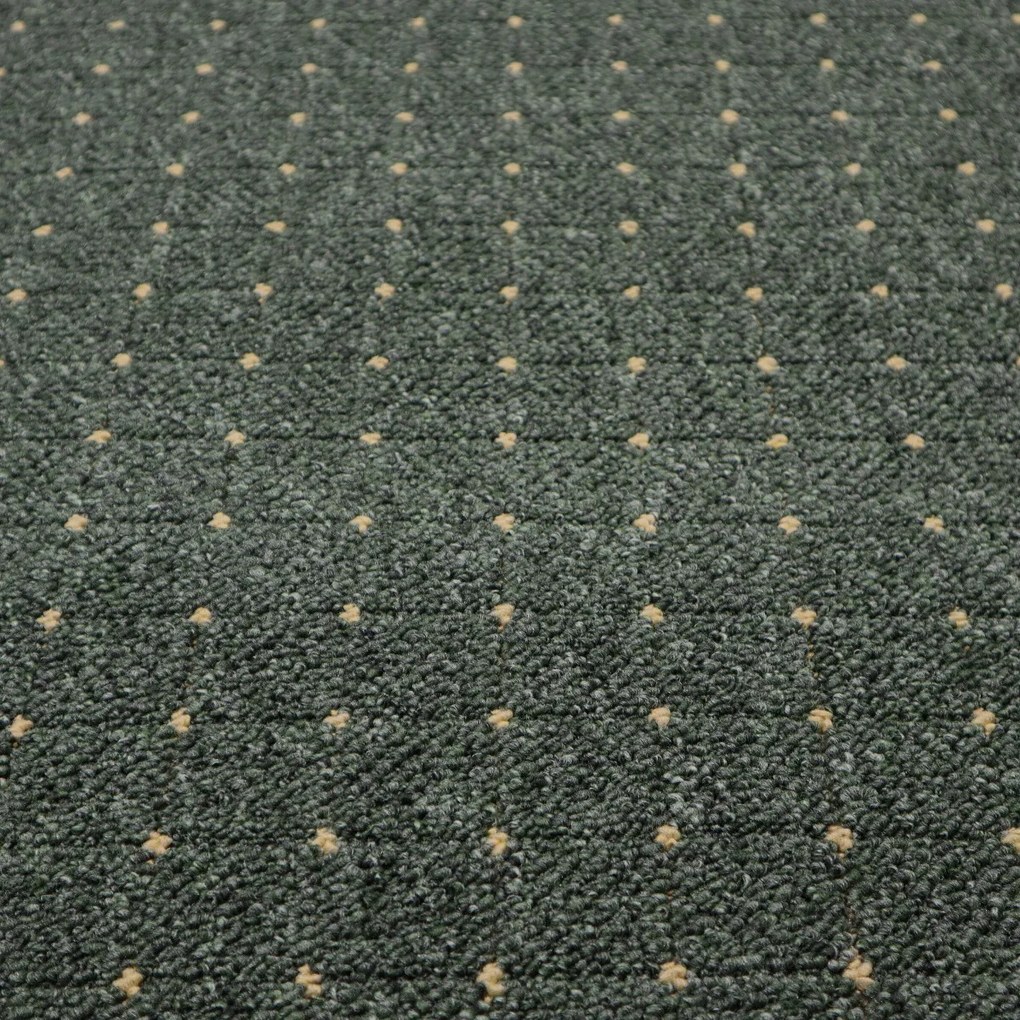 Condor Carpets 200x200 (průměr) kruh cm Kusový koberec Udinese zelený kruh, zelená, chodba / predsieň