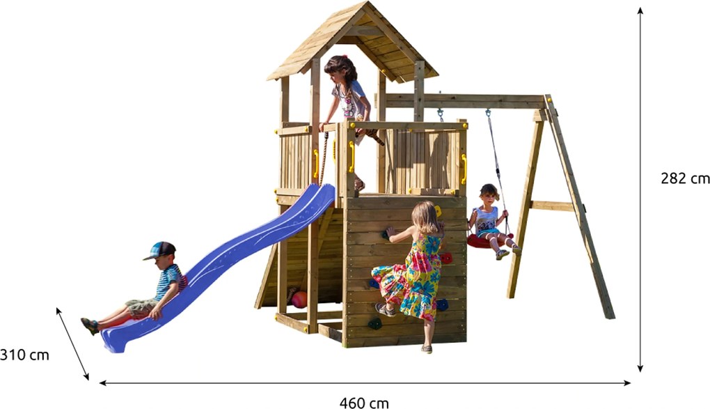Marimex | Detské ihrisko Marimex Play Basic 003 + modrá šmykľavka | 11640189