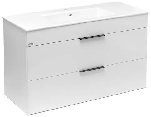 Kúpeľňová skrinka s umývadlom Jika Plan 100x44,1x62,2 cm biela H4536521763001, 1 ks