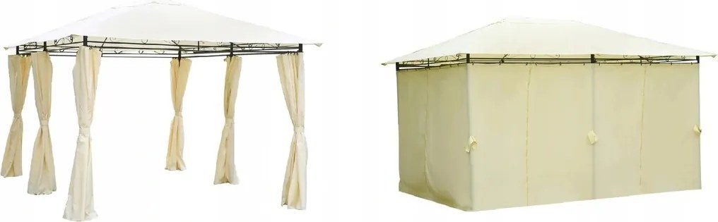 Garden Line ALTANA  BEŽOVÝ ZÁHRADNÝ PAVILÓN 3 X 4 M 3 x 4 x V2,6 m *5705