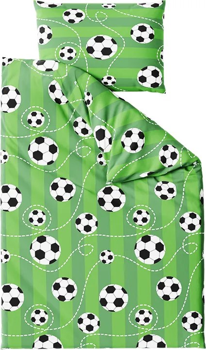 Bavlnené obliečky FUTBAL zelené Rozmer obliečky: 70 x 90 cm | 140 x 200 cm