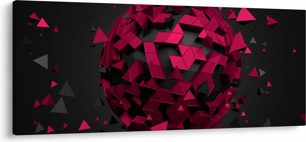 Obraz 3D abstrakcie (120x50 cm)