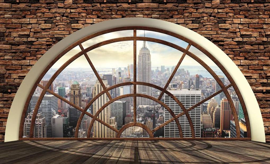 Fototapeta - New York - výhľad z okna (254x184 cm)