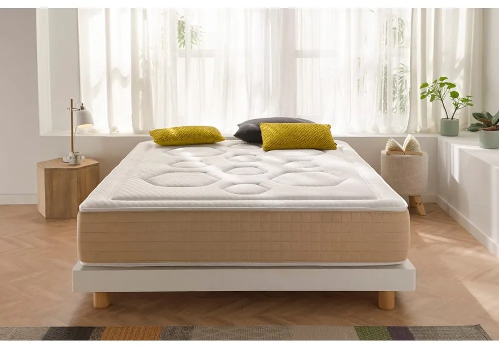 Tvrdý/stredne tvrdý pružinový obojstranný termoregulačný matrac 80x200 cm Hexaflex Bagged Springs Gel – Moonia