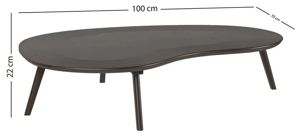 Konferenčný stolík Nevis 100 × 70 × 22 cm
