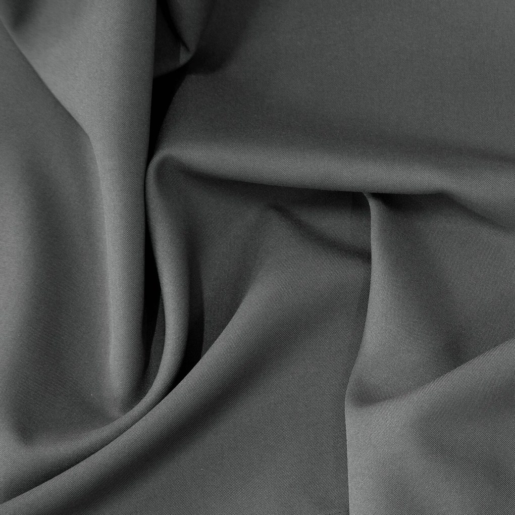 KRÁTKY ZÁVES NA KRÚŽKOCH RITA 140X175 CM GRAFITOVÁ