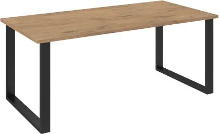 Rodinný jedálenský stôl Industrial dub lancelot 185x90 cm