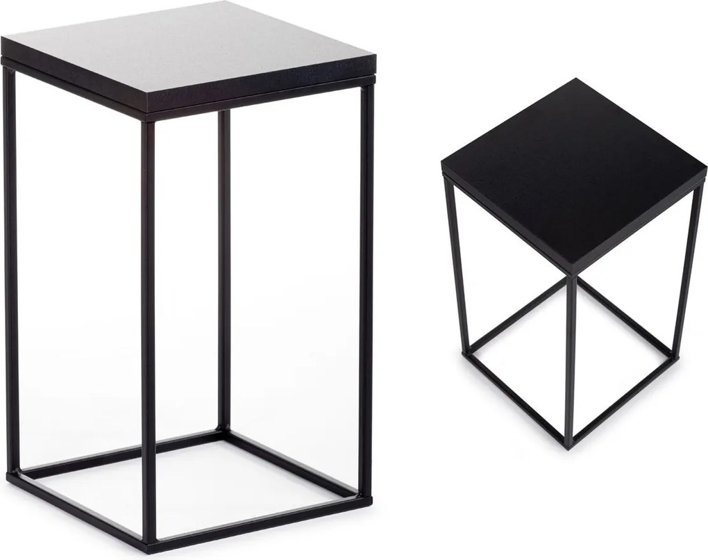 STOJAN NA KVETINÁČ BASICLOFT 40X24X24 CM ČIERNA