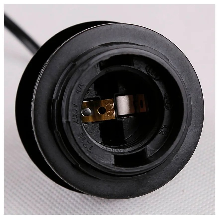 Čierne závesné svietidlo so skleneným tienidlom Felis - Candellux Lighting