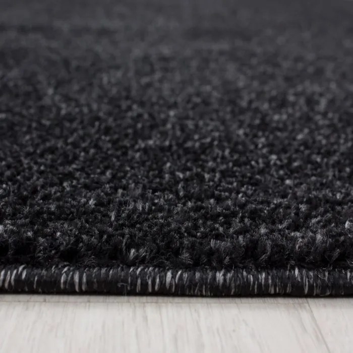 Ayyildiz, Kusový koberec Ata 7000 anthracite, 80x250, šedá, obývacia izba