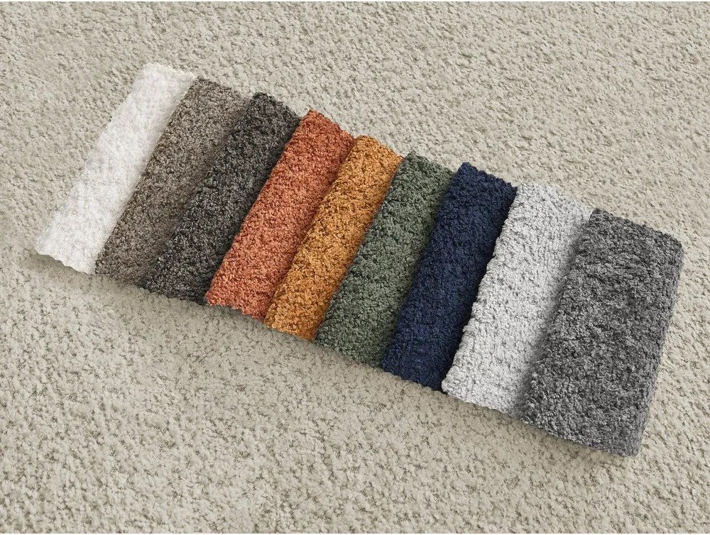 Béžová pohovka z textílie buklé 286 cm Azra – Bobochic Paris