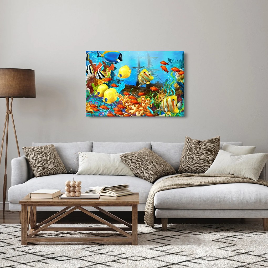 Obraz - Farebný koralový útes (90x60 cm)