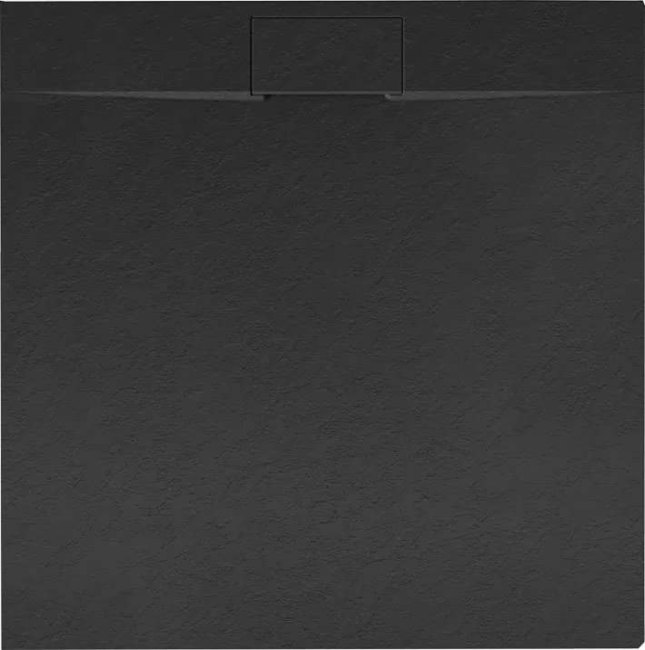 BPS-koupelny Štvorcová akrylátová sprchová vanička MIKO BL 80x80 čierna
