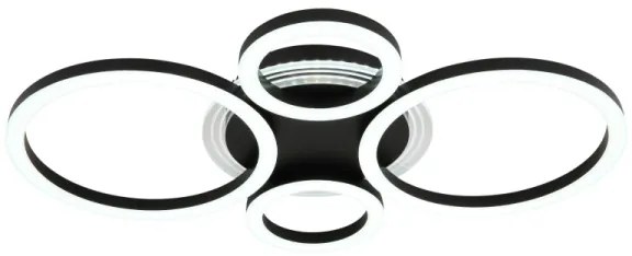 Globo 48039-40 - LED stropné svietidlo LORETTA LED/40W/230V pr. 35,5x53 cm čiern