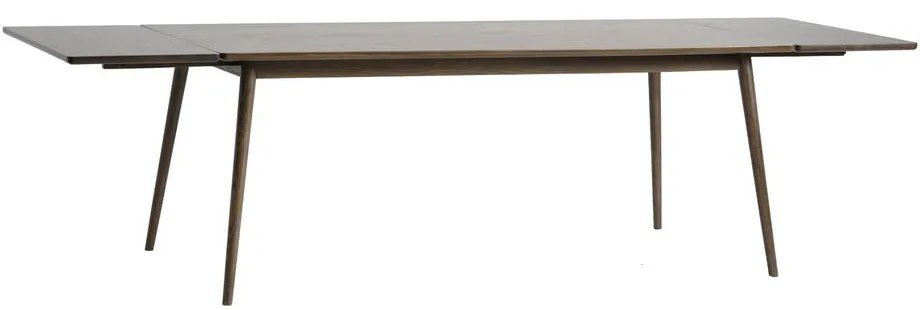 Hnedý rozkladací jedálenský stôl s doskou v dubovom dekore 190x90 cm Barrali – Unique Furniture