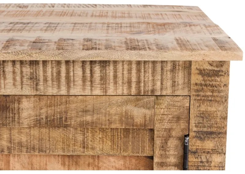 furniture-nabytek.cz - Masívny TV stolík Caribou z mangového dreva, lakovaný, prírodná farba – 150×50×60 cm