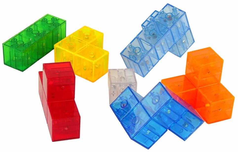 Lean Toys Súprava magnetických kociek – 7 prvkov