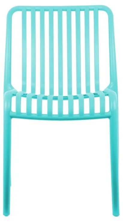 Tyrkysová plastová jedálenská stolička Glee – Leitmotiv