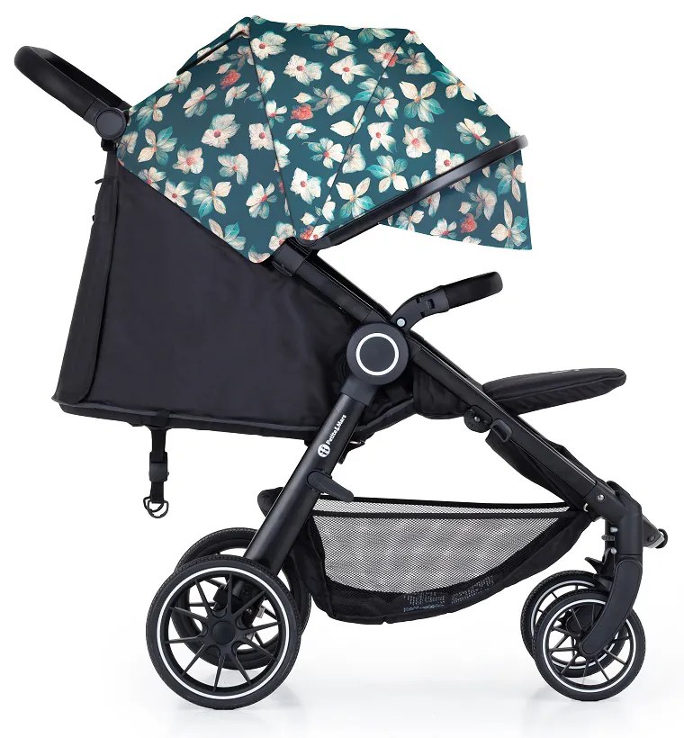 PETITE&MARS kočík Street+ RWS black + strieška limited 100 flowers