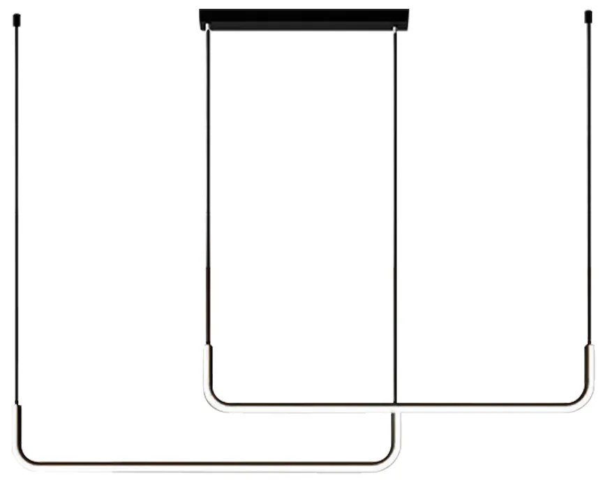 Závesné LED svietidlo Horizon, 2x LED 22w, 4000k, b