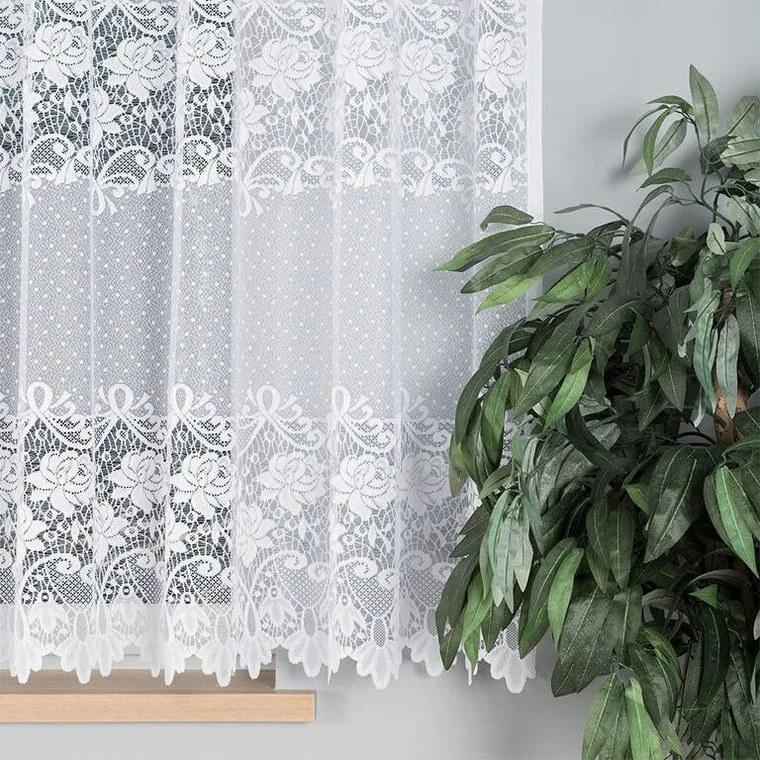 Žakárová záclona DEMETRIA balkónové dvere 200 x 250 cm