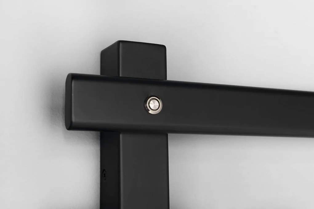 Sapho Sapho, ELCOR elektrický sušiak uterákov 480x920x50 mm, 128 W, čierna mat, EB460