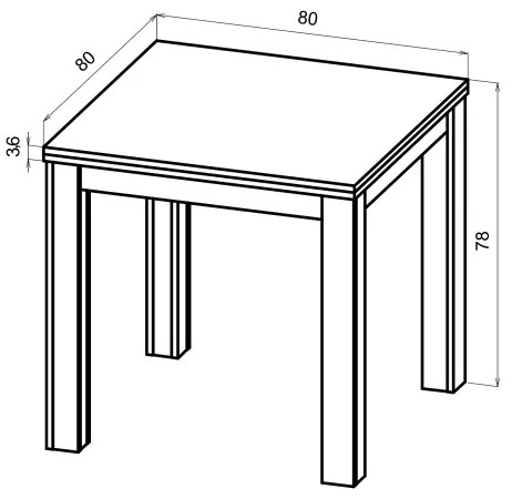 Rozkladací jedálenský stôl ZARO dub artisan/čierny