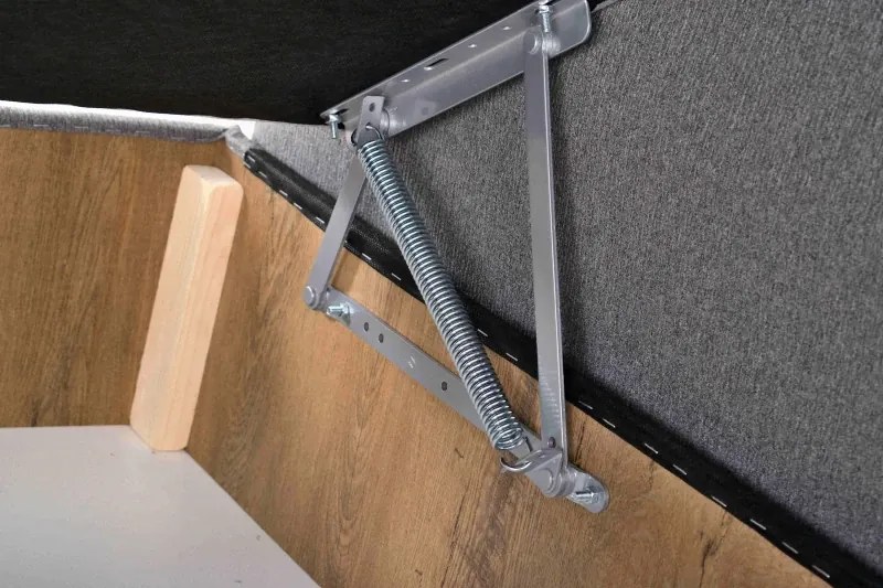 Čalúnená postel KARO, 200x180 Šedá - vogue 14