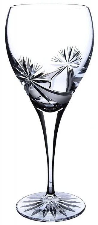 Onte Crystal Bohemia Crystal ručne brúsené poháre na červené víno Mašle 420 ml 2KS