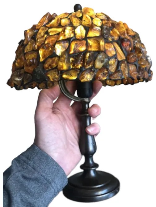 Jantar lampa Tiffany 33*20Ø AMBER