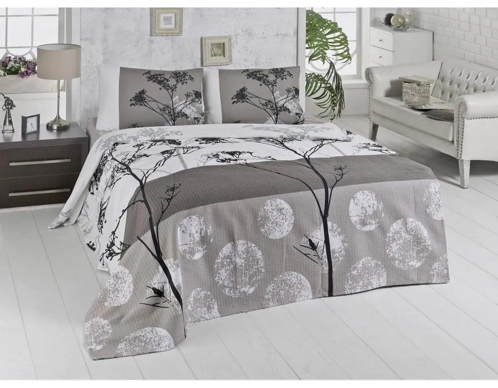 Prikrývka cez posteľ Belezza Grey, 160 x 230 cm