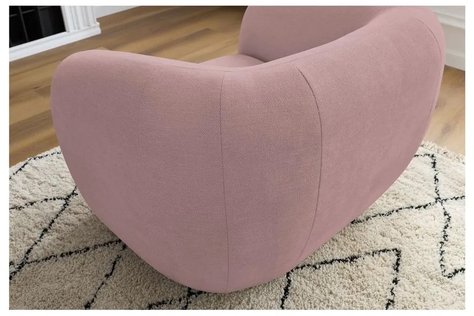 Svetloružové kreslo Celine – Bobochic Paris