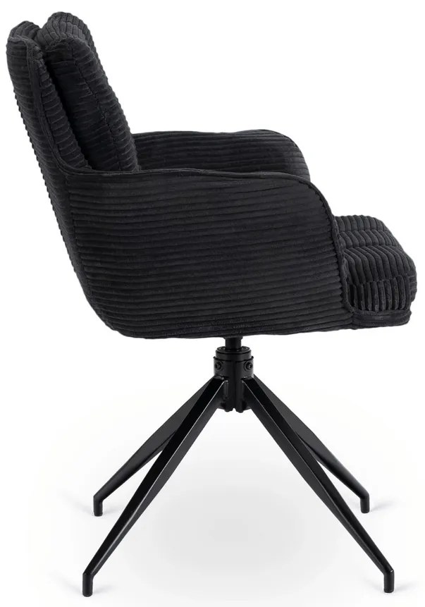 Otočná stolička MIA čierna