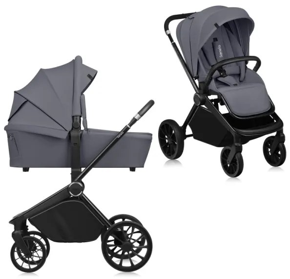 Lionelo - Kombinovaný kočík 2v1 MIKA PLUS Grey Stone