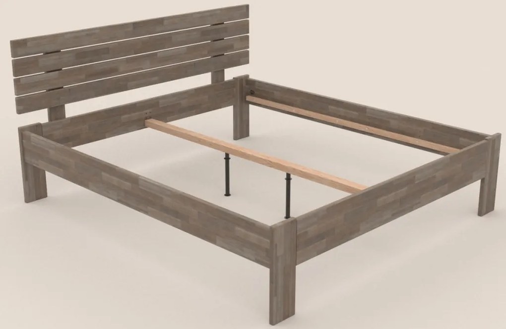 Posteľ Isolda 180x200 cm, šedý buk