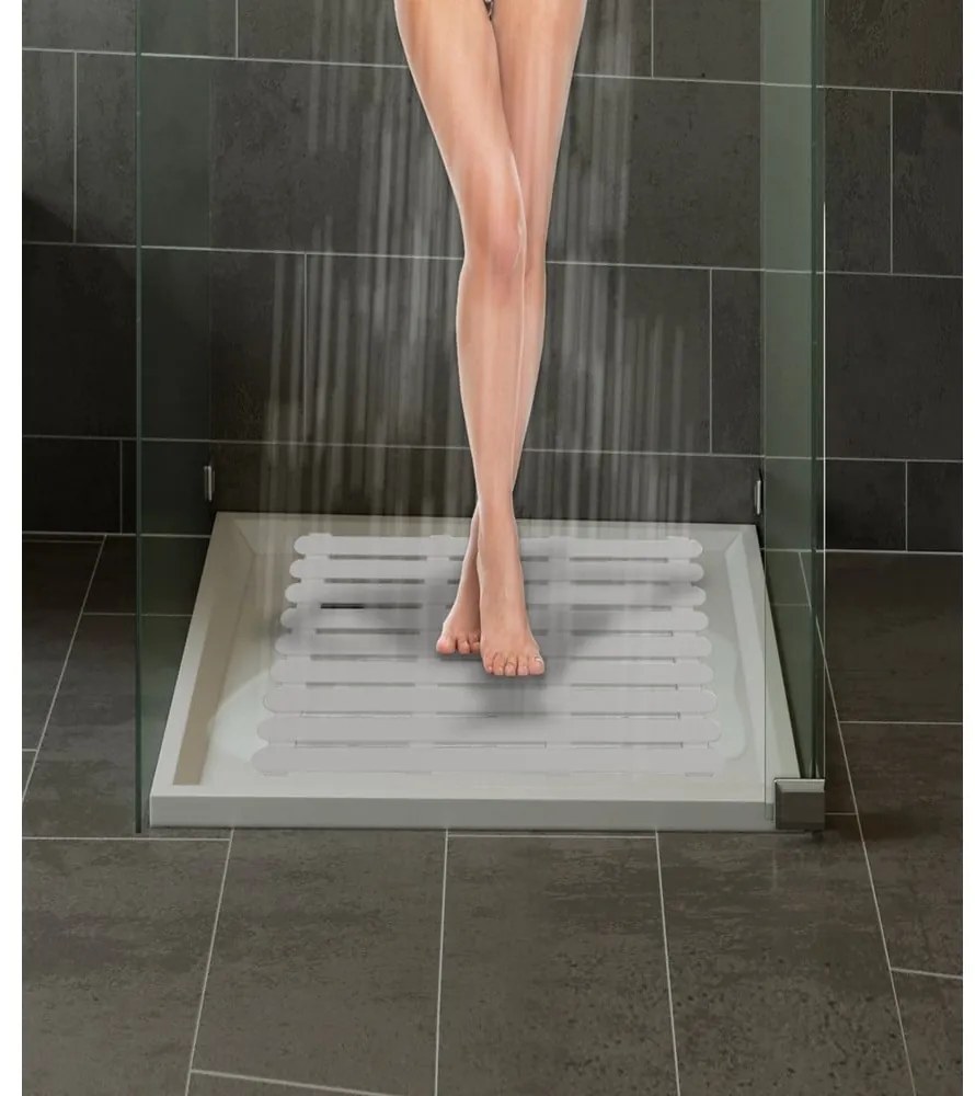 Béžová plastová kúpeľňová predložka 50x80 cm – Wenko