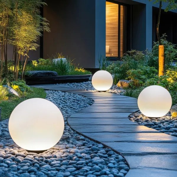 LED RGBW stmievateľná solárna lampa LED/5W/3,7V 3000K IP54 pr. 40 cm