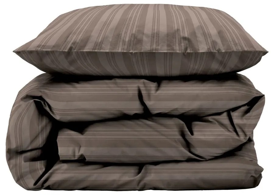 Damaškové obliečky taupe na jednolôžko 140x200 cm Noble – Södahl